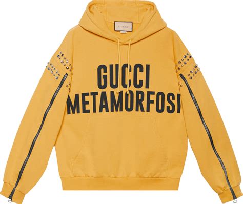 hoodie gucci yellow|Gucci hoodie reflective.